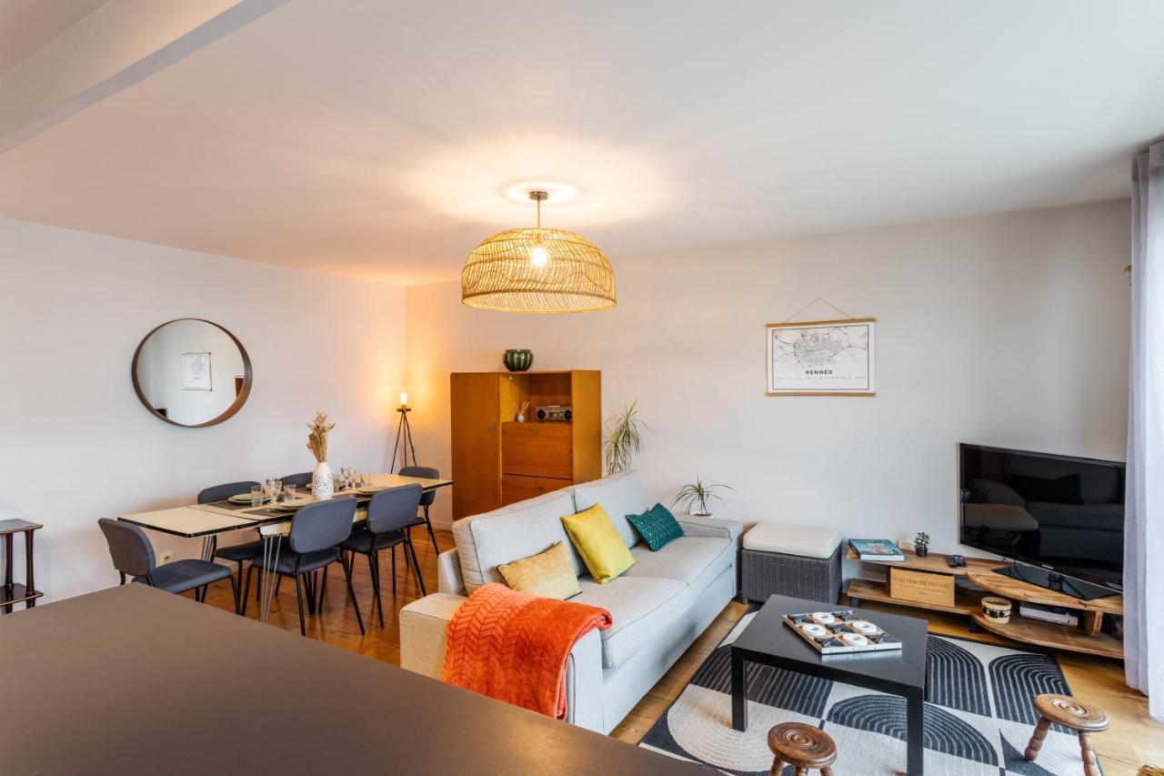 Ferienwohnung Le Vilona - T3 Moderne Avec Parking Prive Rennes Exterior foto