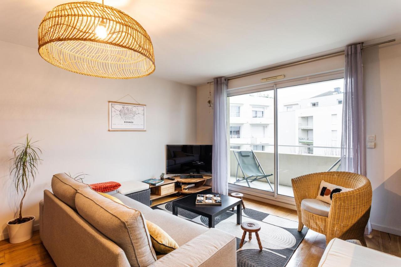 Ferienwohnung Le Vilona - T3 Moderne Avec Parking Prive Rennes Exterior foto