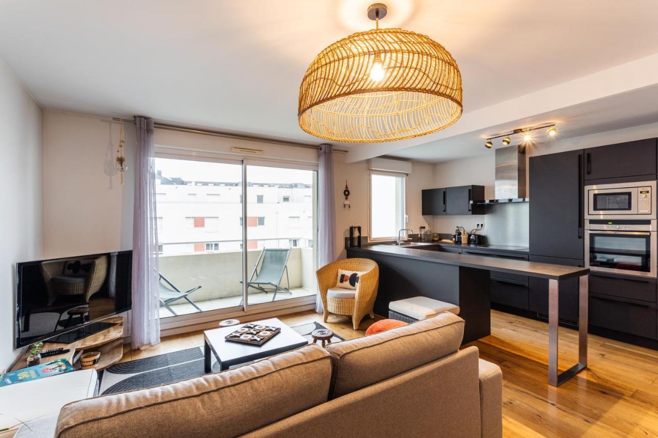 Ferienwohnung Le Vilona - T3 Moderne Avec Parking Prive Rennes Exterior foto