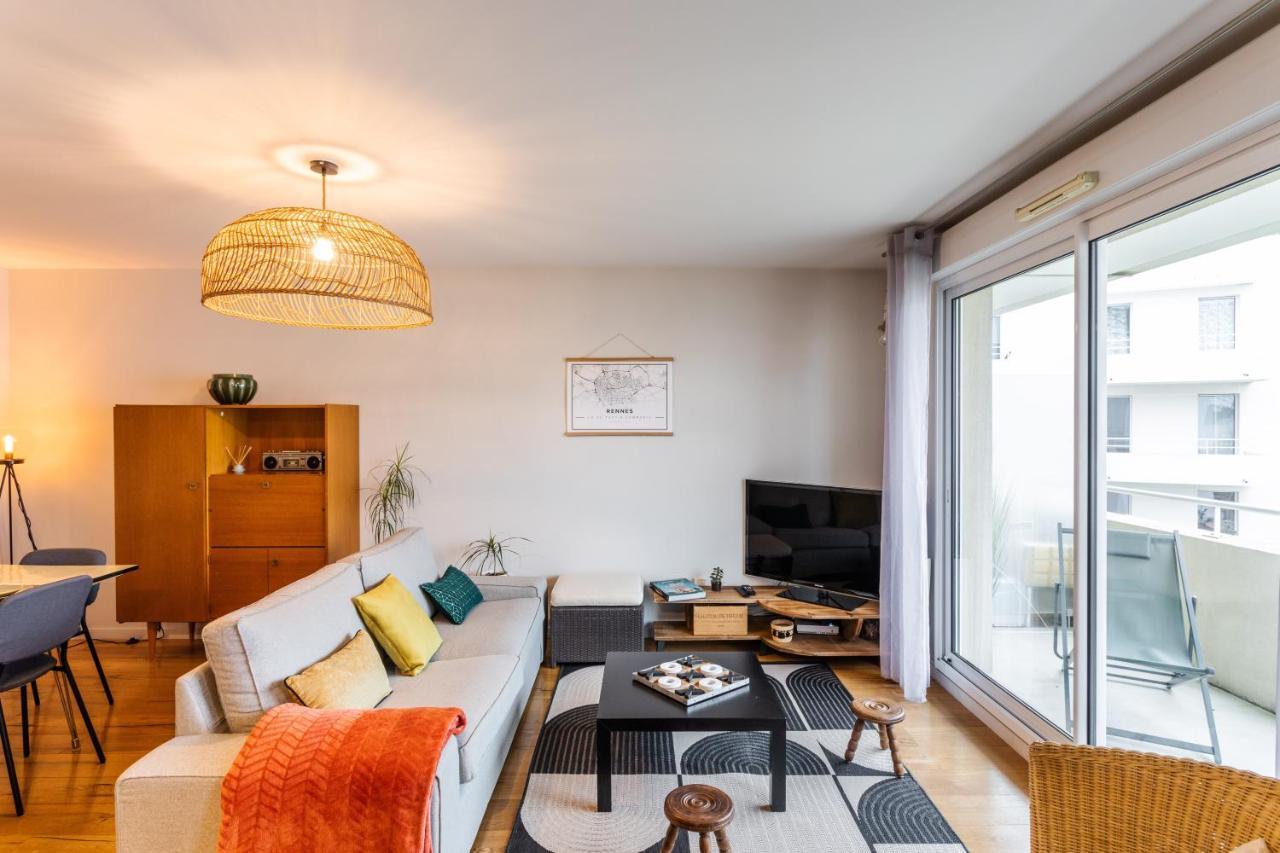 Ferienwohnung Le Vilona - T3 Moderne Avec Parking Prive Rennes Exterior foto